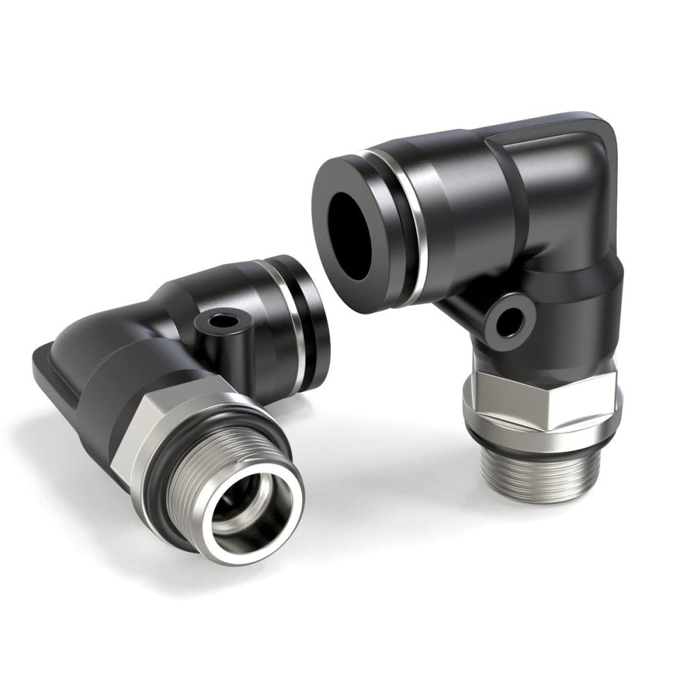 TAILONZ PNEUMATIC Male Elbow 4mm Tube OD x 1/4 Inch BSP 90 Push to Connect Fi...