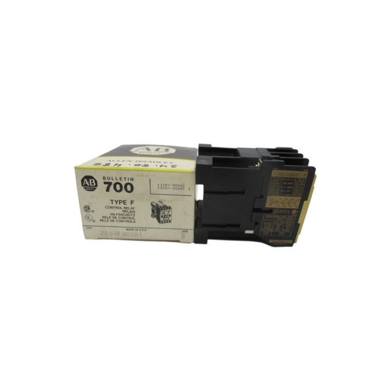 ALLEN BRADLEY 700-F400A1 SER. B 110/120V (BK/YL) NSMP