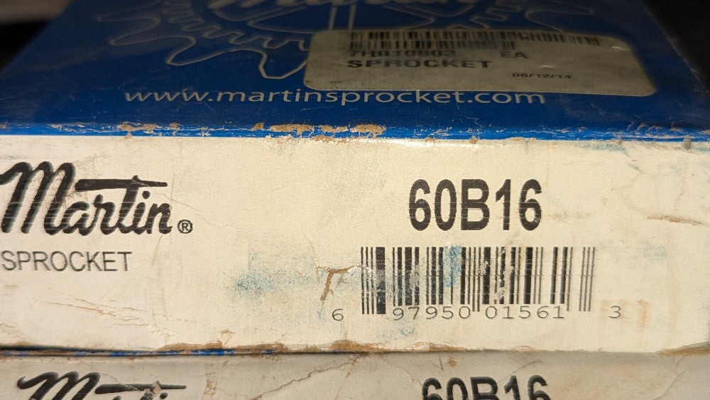 (1) Martin Sprocket 60B16 NIB