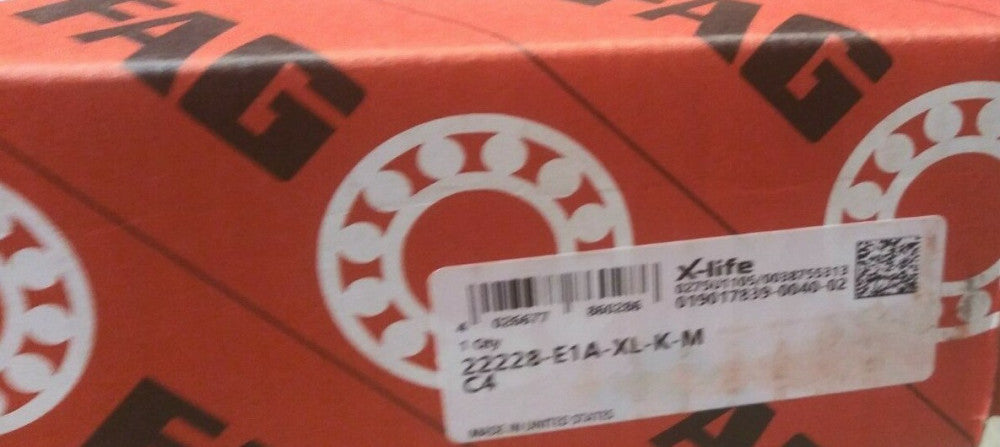 (1) NEW FAG(Schaeffler) Spherical Roller Bearing 22228-E1A-XL-K-M