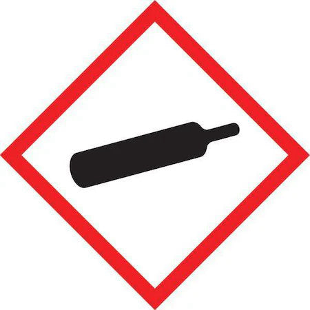 Accuform Lzh605ev2 Label,Gas Cylinder,1X1 In,Poly,250 Roll