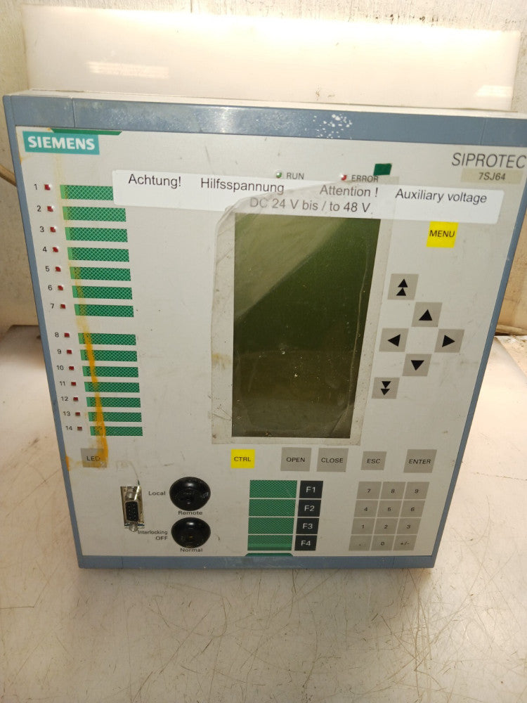 SIEMENS 7SJ6415-2EC92-3FG7/EE SIPROTEC OVERCURRENT PROTECTION AND CONTROL NO KEY