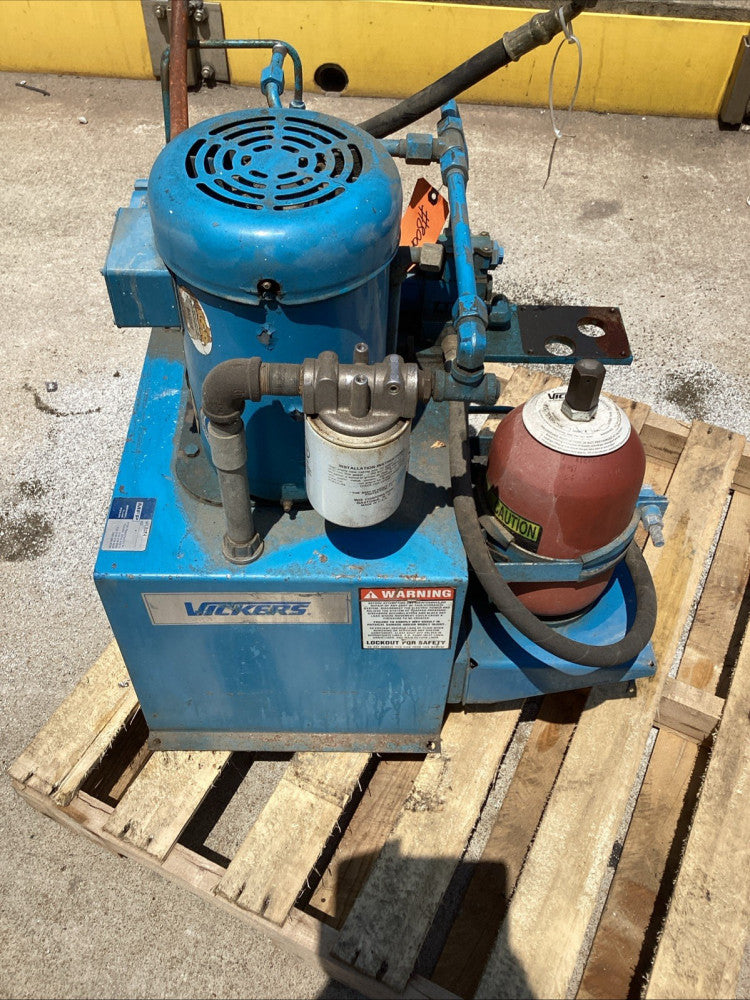 VICKERS Hydraulic Power Unit  TK10VP-V45F-M HYDRAULIC PUMP 5HP 3PH 1725 Rpm