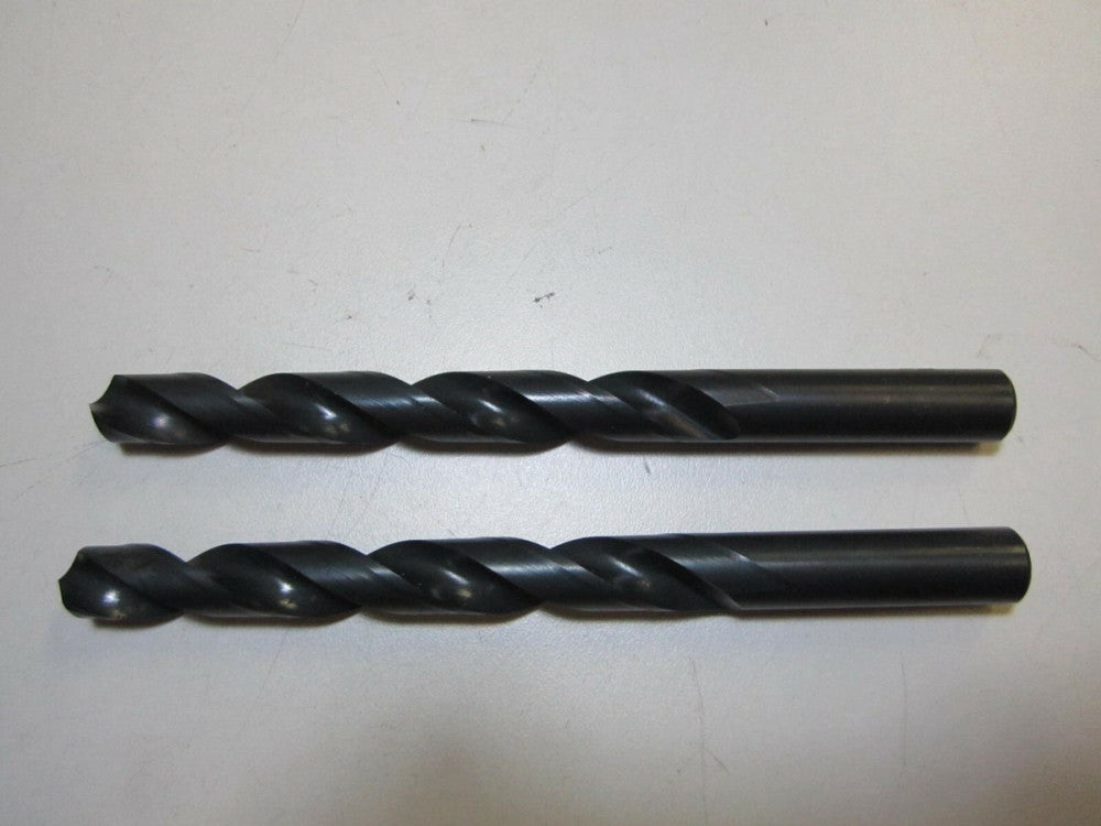 15/32 x 3-31/32" x 5-15/32" Oxide Coated HSS Jobber Length Drill Bits - Lot of 2
