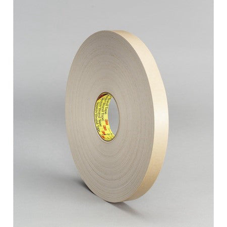 3M 4492 Double-Sided Foam Tape, 1 In W, 72 Yd L, 1/16 In, Polyethylene Foam,