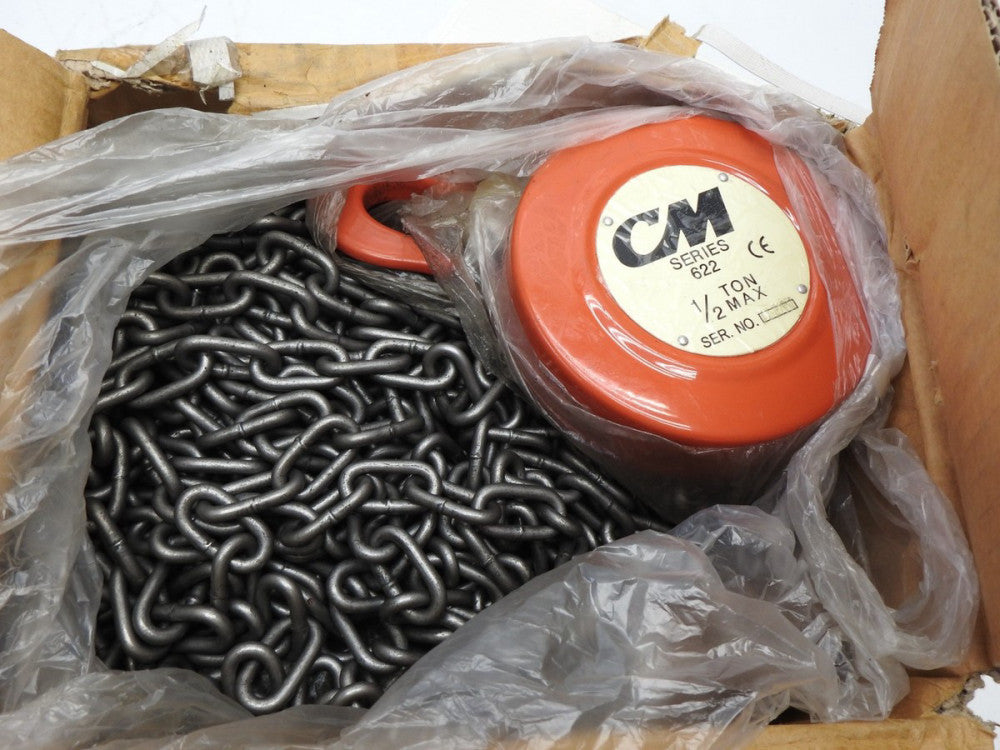 Columbus McKinnon 2231A Series 622A Hand Chain Hoist 1/2 Ton Capacity, 20' NEW!