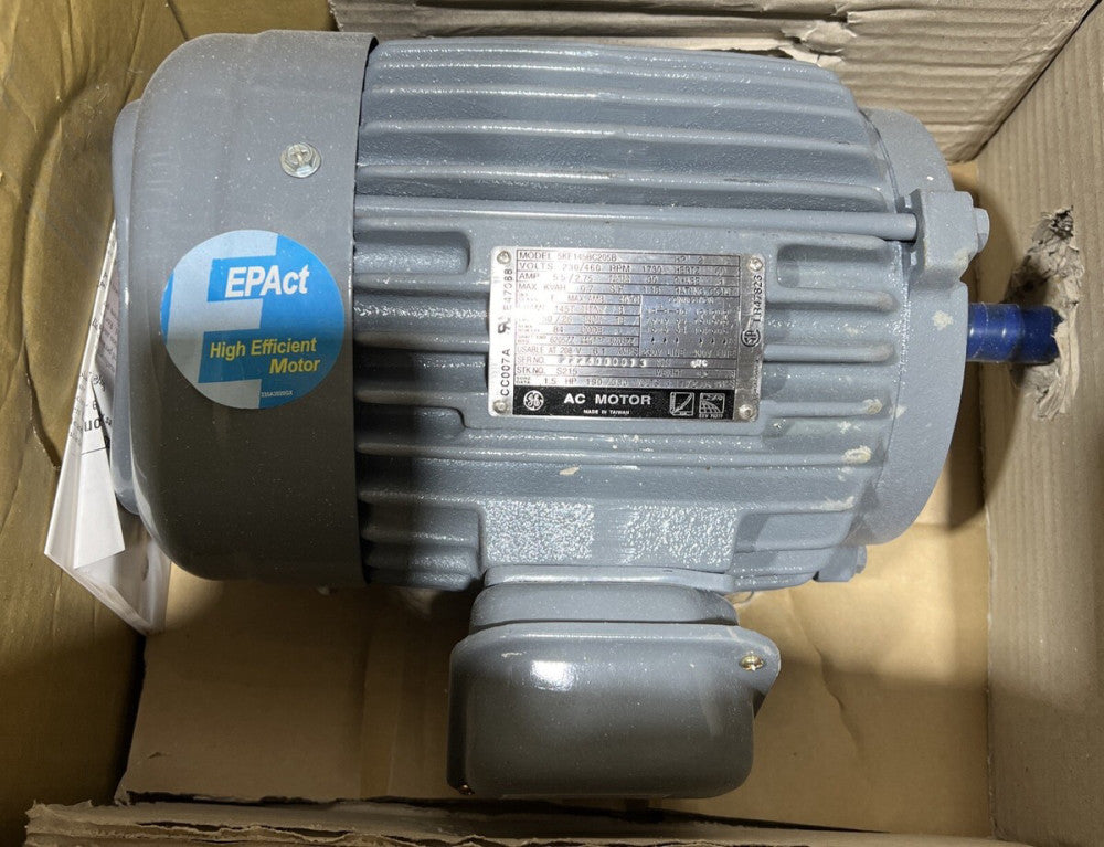 General Electric 5KE145BC205B Ac 2hp 230/460v-ac 1730rpm 145t 3ph Motor D258604