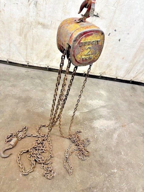 BUDGIT 2-TON USA SERIES HAND CHAIN HOIST 8263 SR 25FT CHAIN