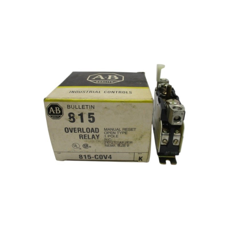 ALLEN BRADLEY 815-C0V4 SER. K 600VAC (BK/YL) NSMP