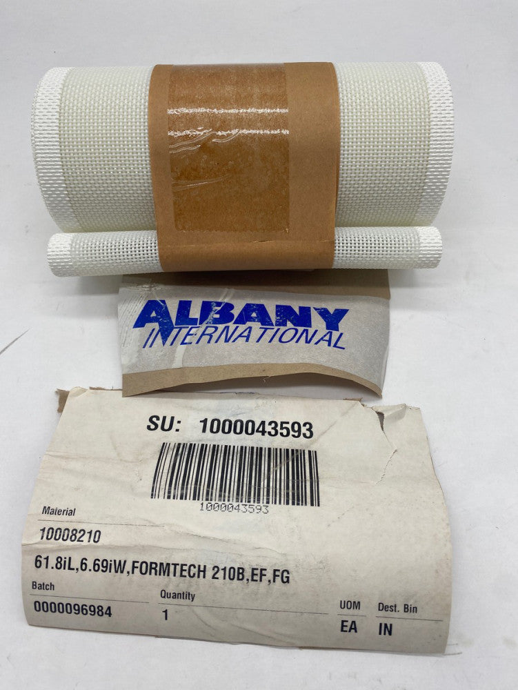 Albany Int. Co. FORMTECH 210B,EF,FG Conveyor Belt 6.69" Width X 61.8" Length 