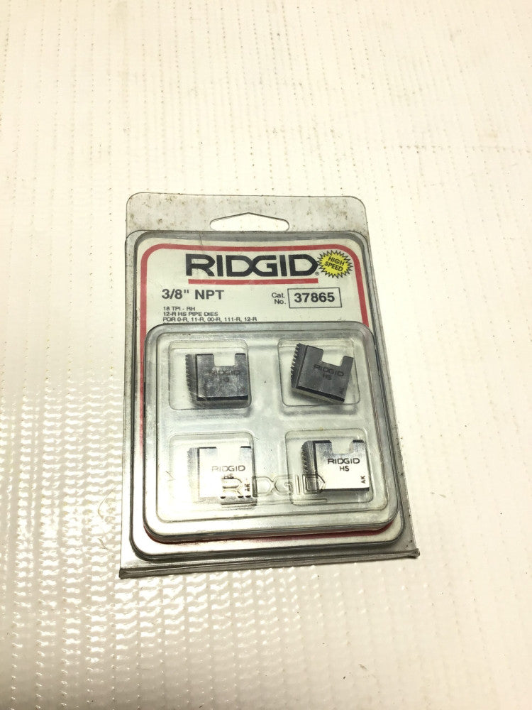 Ridgid 37865 HS Pipe Dies 3/8" NPT 18 TPI-RH For 0R/11R/00R/111-R/12R/30A/31A...