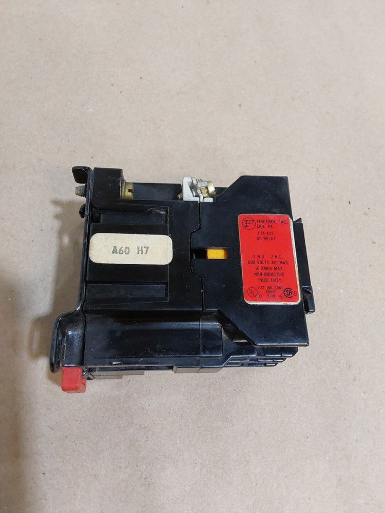 Firetrol FTA-422 Relay, 10 Amps, 600 VAC