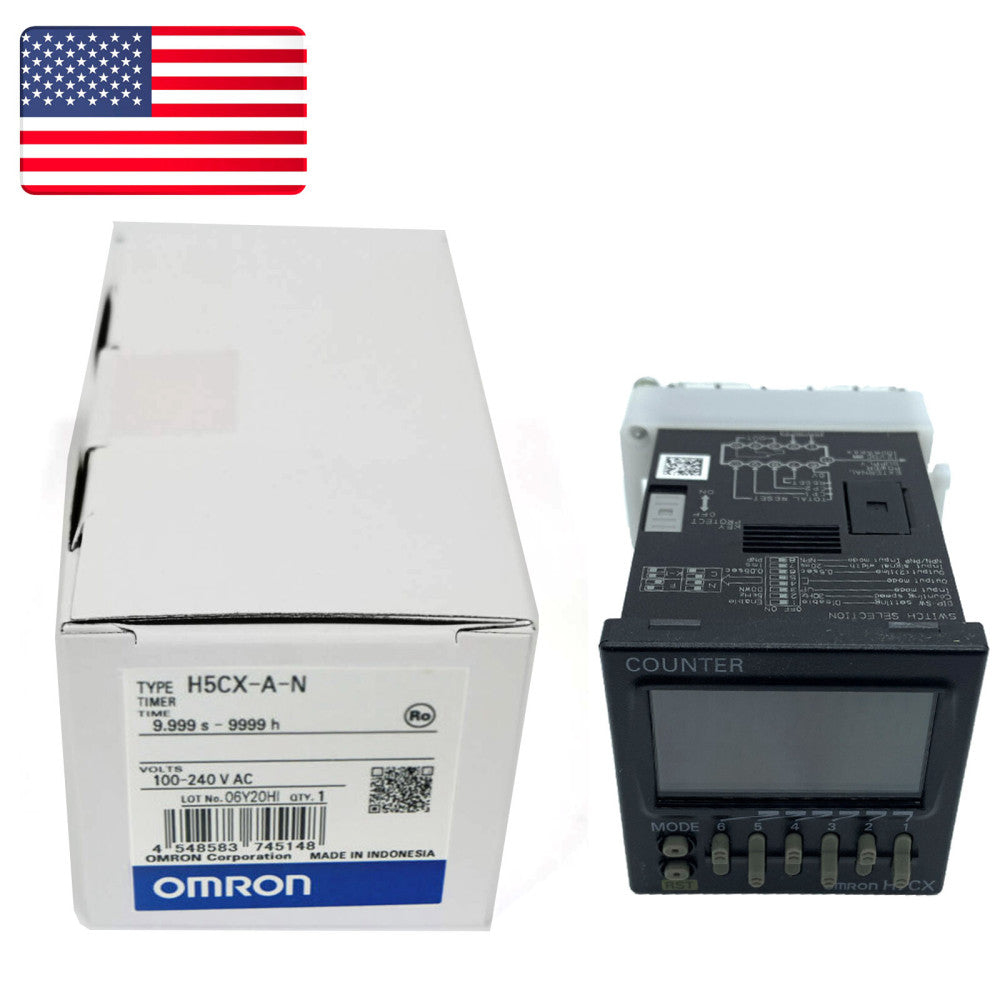 OMRON H5CX-A-N 100-240VAC Timer Original New in Box NIB Free Ship - US Stock