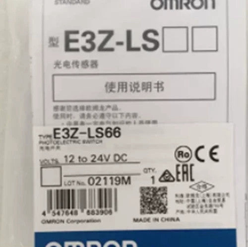 NEW Omron E3Z-LS66 Photoelectric Switch Sensor, NPN Output, M8 20~200mm, Red LED