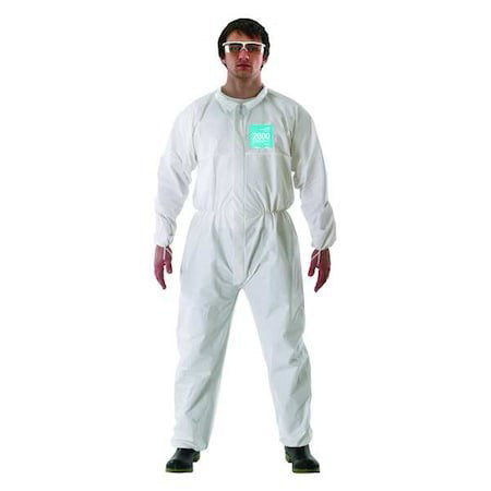 Ansell 682000 Disposable Coverall, Collared, S, Microporous Film Laminate,