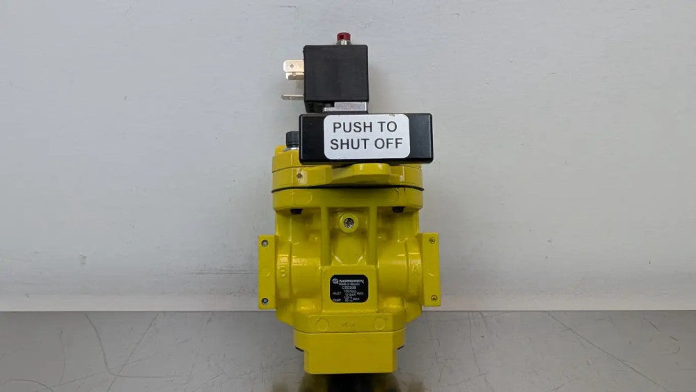 Norgren C0030B Lockout Solenoid Valve 88J 110/120VAC 3/8" X 1/2" Relief 150 PSI
