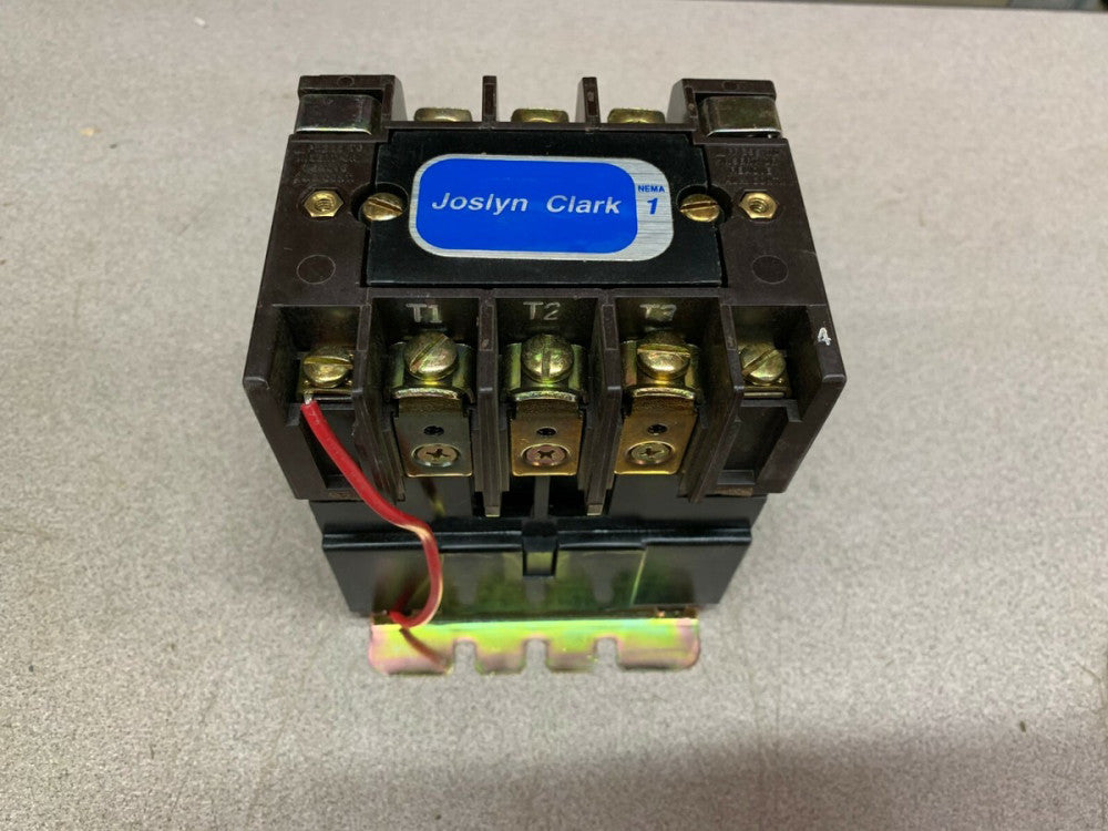 NEW NO BOX JOSLYN CLARK SIZE 1 CONTACTOR 110/120V. TB159-1 COIL T77U031