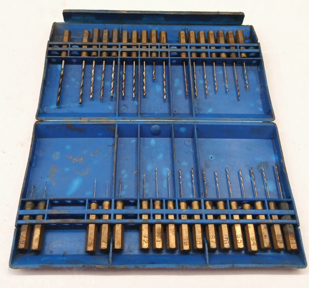 ANDERSON AND FORRESTER GDK4080 GAUGING KIT DRILLS NO 40-80 STD BOX MISSING 8 PCS