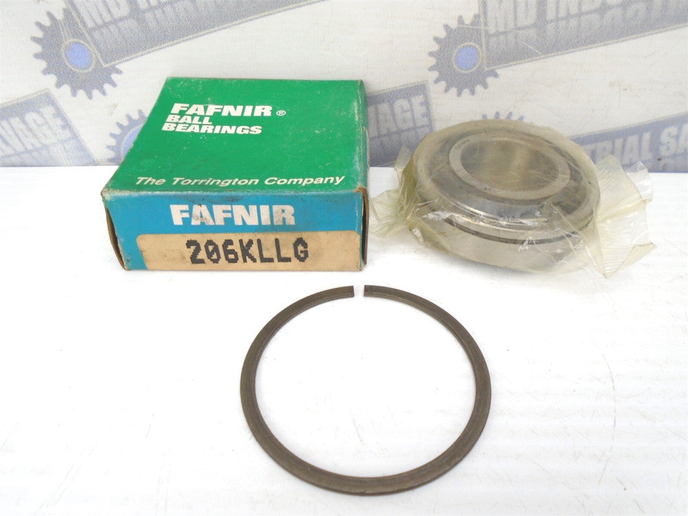 FAFNIR - 206KLLG - Wide Inner Ring DOUBLE SEALED SINGLE ROW BEARING - 30x62x24mm