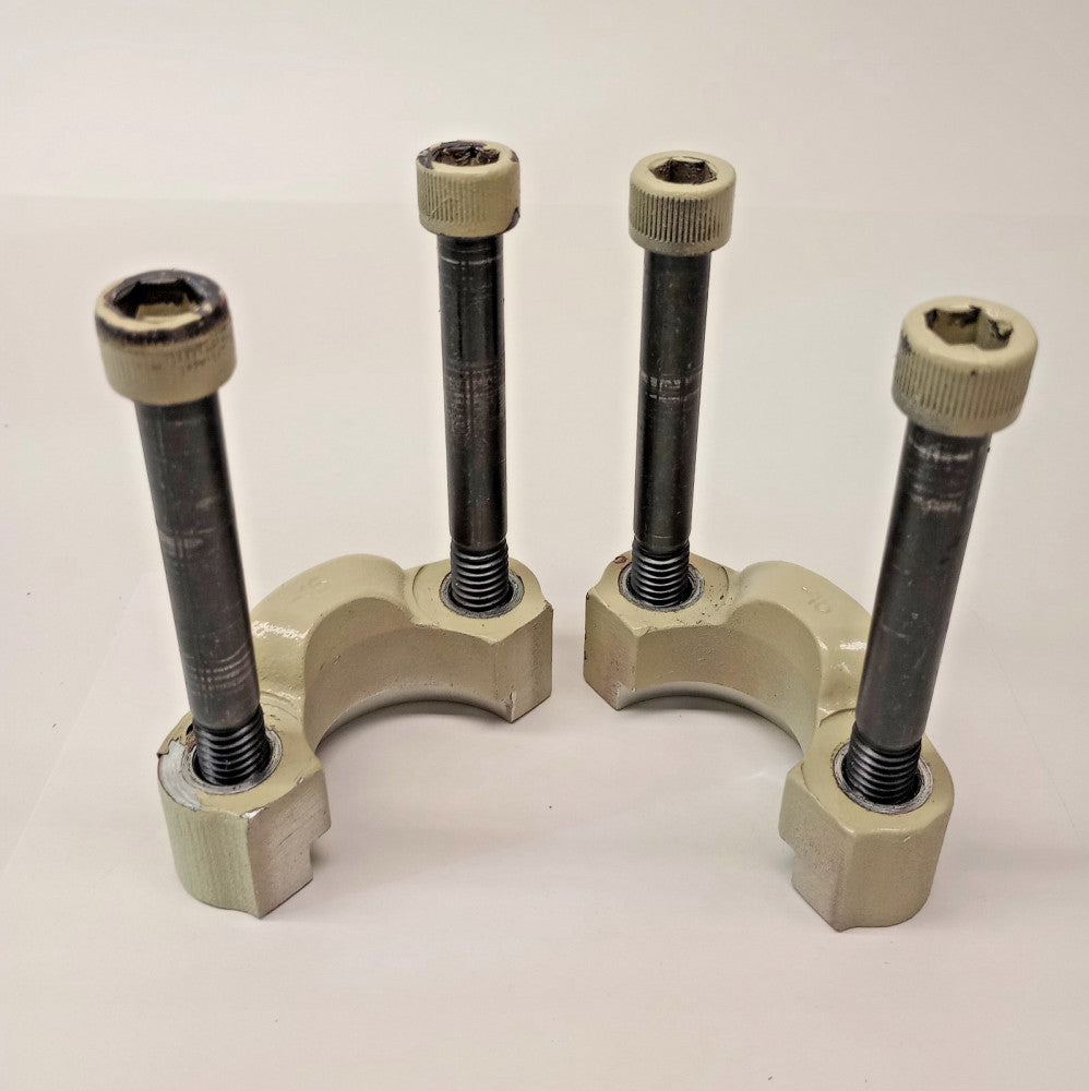 Clamp 16 Used Split Flange Halves Set 1-inch (2-halves) 1A-L130 7/16-14 x 3-7/8