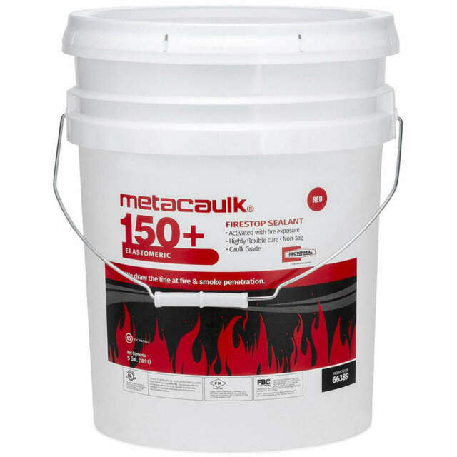 Rectorseal Metacaulk Mc 150+ Firestop Sealant Red 5-Gallon Pail 66389 (NEW)