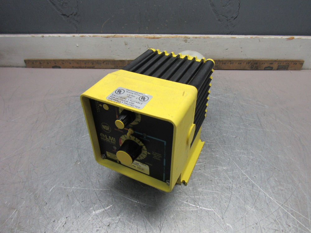 LMI Milton Roy B721-85S METERING PUMP 120V 1.5A 2.50GPH 100PSI NICE USED TAKEOUT