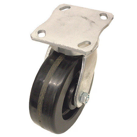 Zoro Select P25s-Ph040r-14 Plate Caster,800 Lb. Ld Rating,Roller