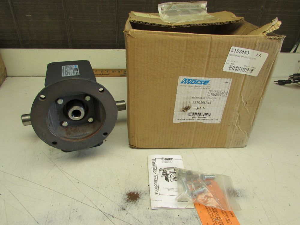 MORSE RAIDER PLUS XF1114 GEAR REDUCER 237Q56LR15 2.19HP 15:1 1036in.lbs NIB M/O!