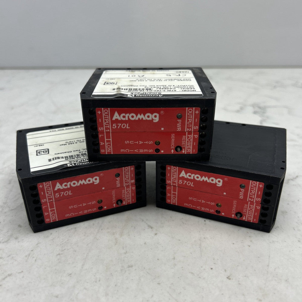 3 Pack Acromag 570L3-701-C1-10-NCR Smartpack Output Module 4-20mA Dc 10v-26 Volt