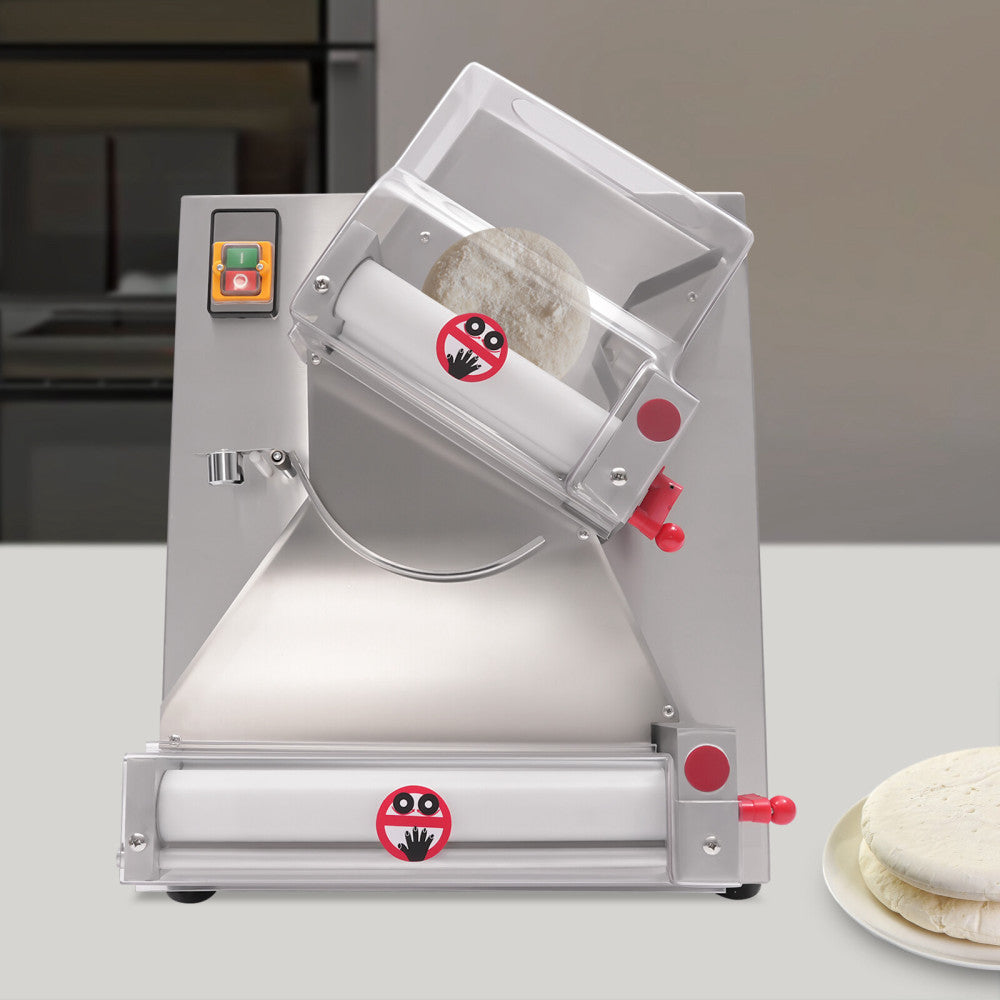 Commercial Pizza Dough Roller Sheeter 4"-12" Electric Dough Press Machine Pasta