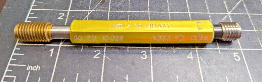 Leitech Metric GO-No Go Gauge M11X1.5-4H / 6H PD 10.026 PD 10.138 [OF32]