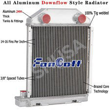 CC957E8005 3 Row Radiator fit 1957-1962,1960 Ford New Holland Dexta Super Dexta