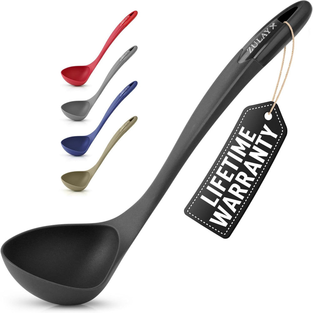 S&M Soup Ladle – Ergonomic, Heat-Resistant & Versatile for Serving Soup, Chili