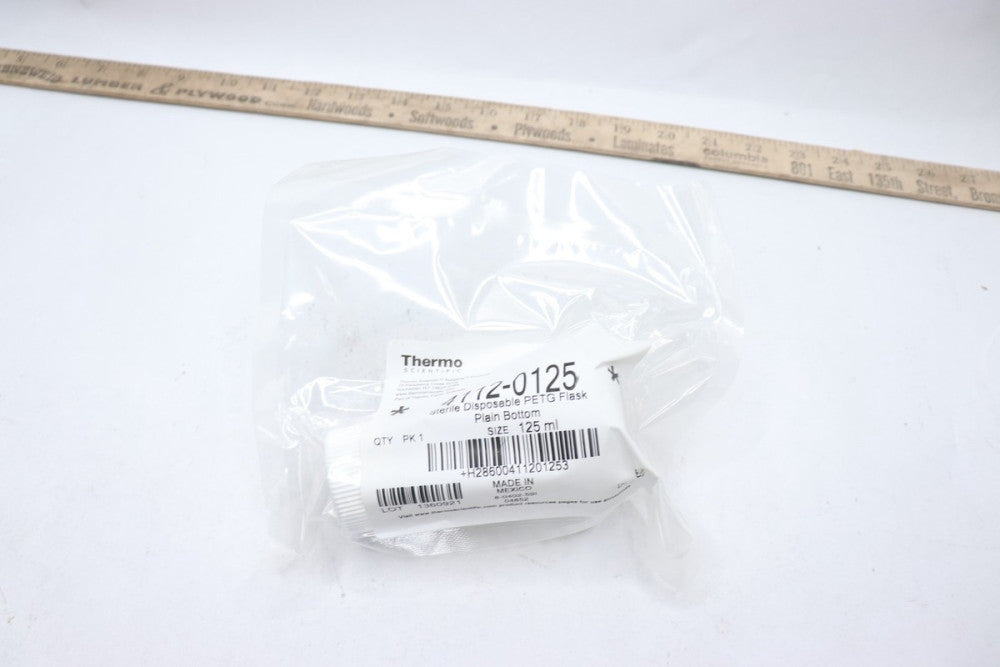 Thermo Scientific Nalgene Disposable Plain Culture Flask PETG 125mL 4112-0125