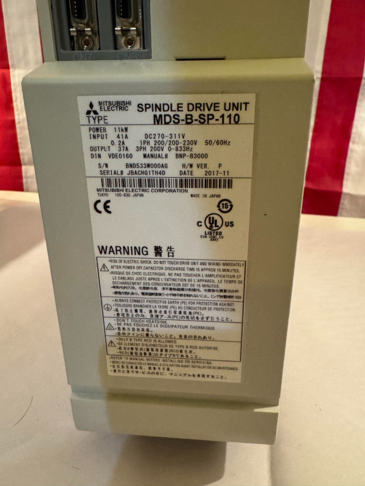 MITSUBISHI MDS-B-SP-110 MDSBSP110 Servo Drive - USED / TESTED
