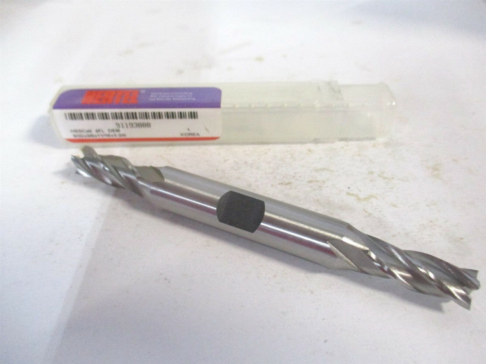 (E2053018) 9/32" x 11/16" x 3/8" x 3-3/8" OAL 4 Flute Cobalt Square End Mill 