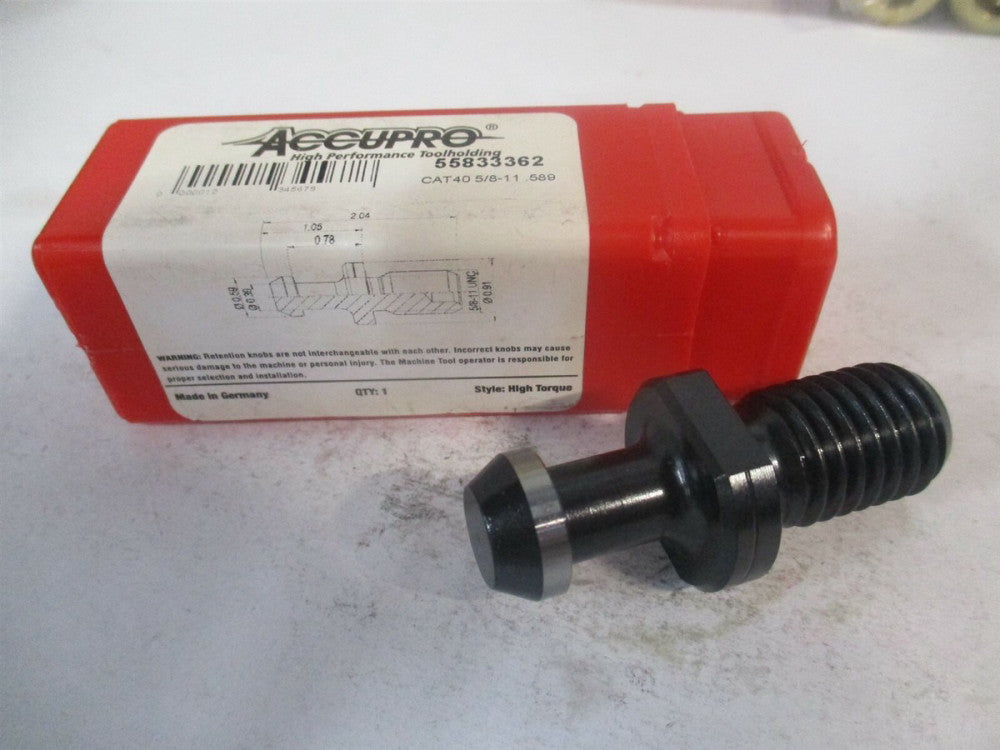 (88.131.40.AP) 5/8-11 90° 0.5906" x 1.2637" OAL High Torque Retention Knob 
