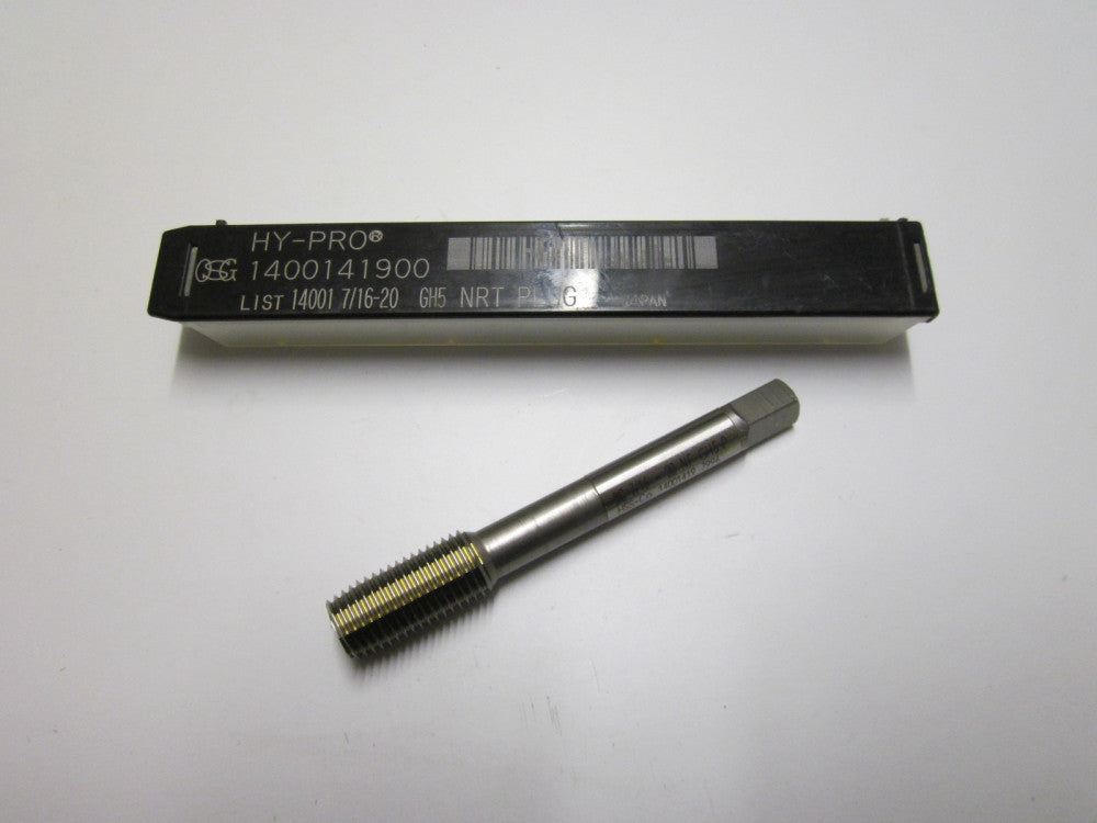 NEW OSG Hy-Pro 1400141900 7/16-20 Thread Forming Plug Tap HSS Cobalt GH5-P