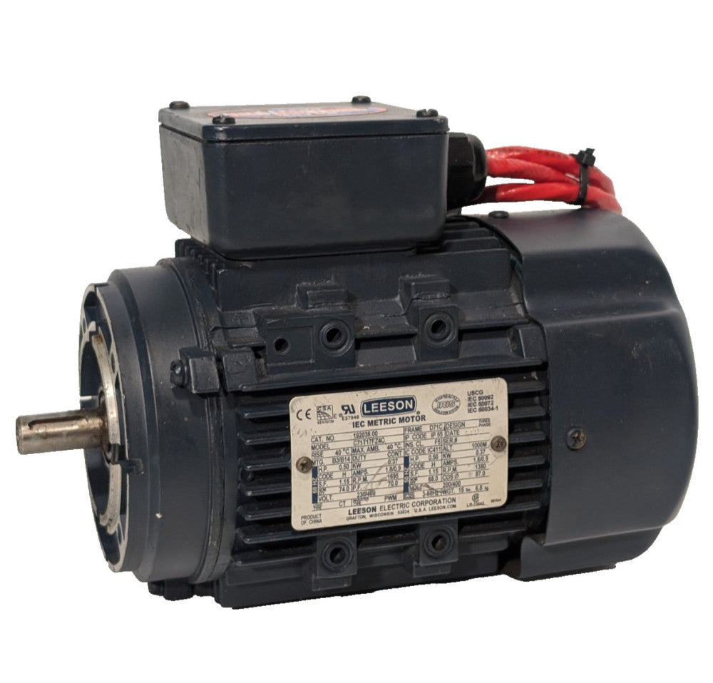 Leeson C71T17FZ4C IEC Metric Motor, 192038.00, 0.5HP, 1380/1695RPM, 50/60Hz, 3PH