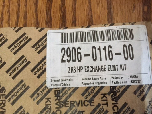 2906011600 ATLAS COPCO KIT SERVICE HP ELEMENT ZR3 GENUINE OEM (NEW)