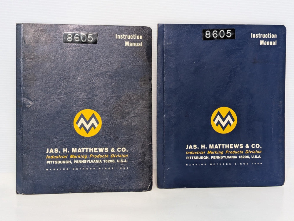 Jas Matthews Industrial 2076 General Purpose Marking Machine Instruction Manual