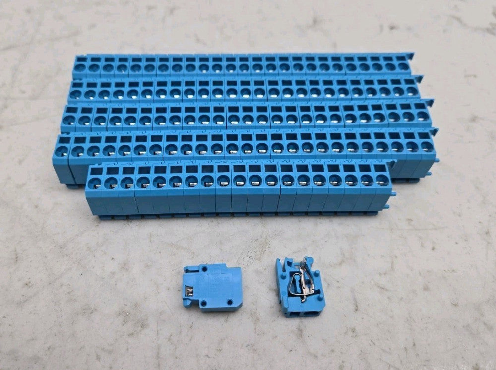 120 Pack Allen Bradley 1492-LS2-B Spring Clamp Sensor Terminal Block Blue