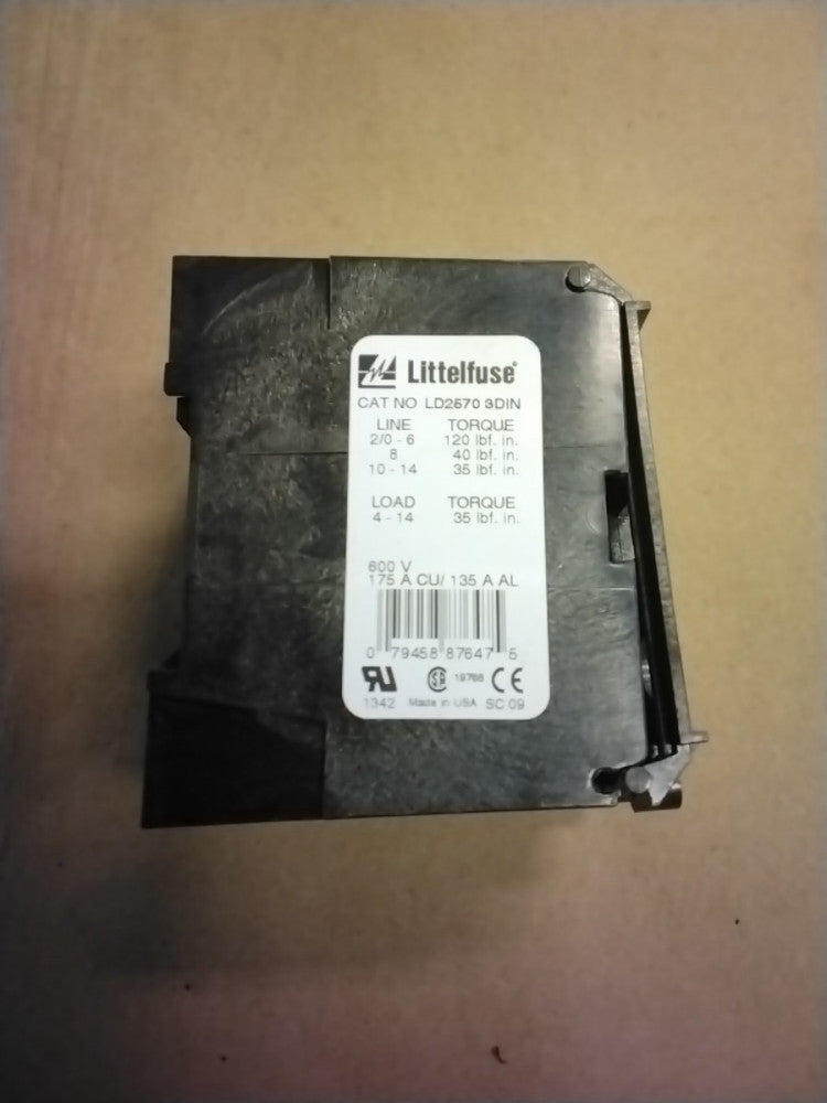 Littelfuse Ld2570-3 3 Pole Fuse Block 175A 600V