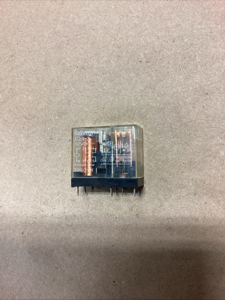 G2R-2 12VDC Relay: electromagnetic DPDT UScoil: 12VDC 5A/250VAC OMRON OCB