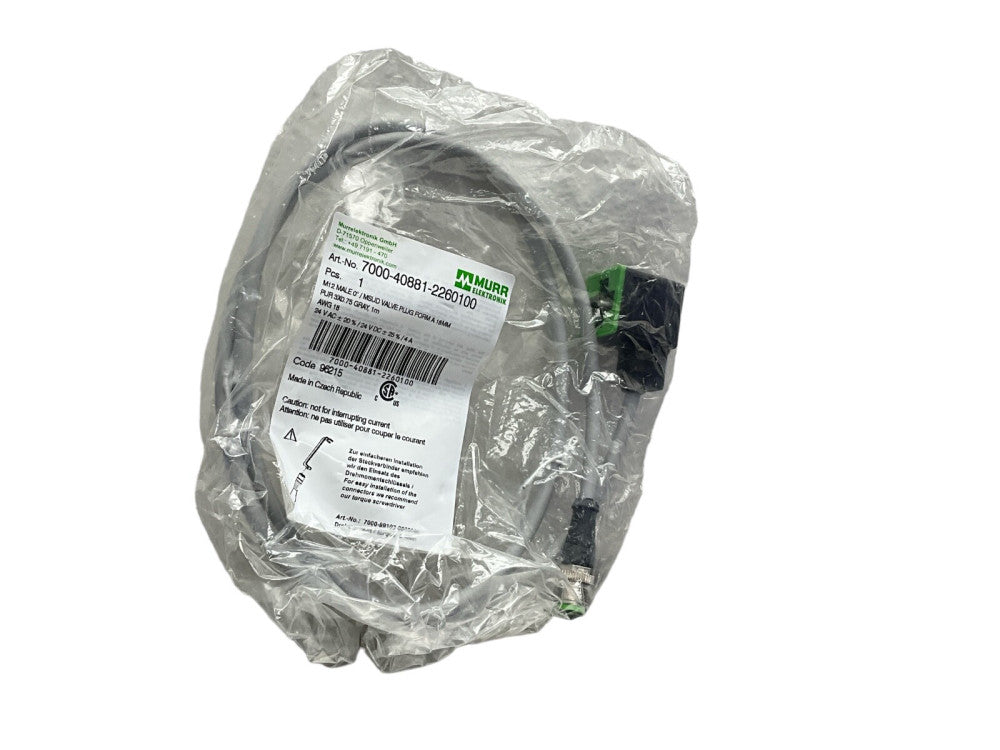 MURR ELEKTRONIK 7000-40881-2260100 Zoom M12 male 0° A-cod. / MSUD valve plug