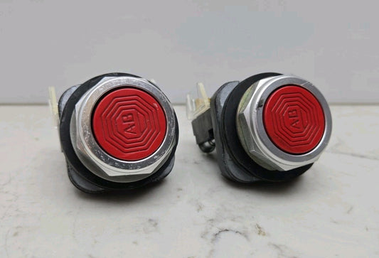 2 Pack Allen Bradley 800T-A Industrial Push Button 800TA Red Type 4 13