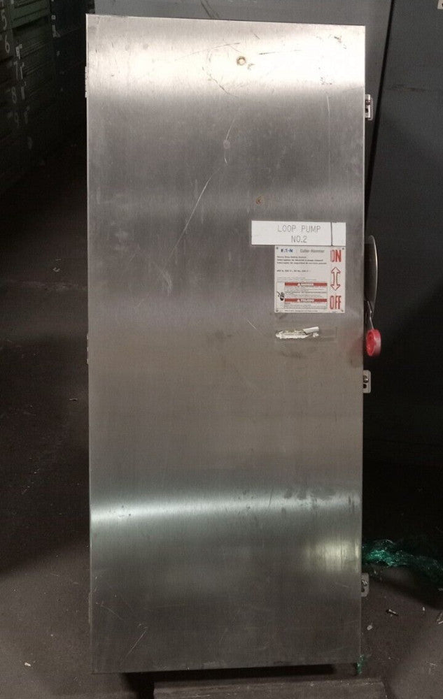EATON DH365UWK 400 AMP SAFETY DISCONNECT SWITCH 3 POLE NON-FUSED SS 600V AC/DC