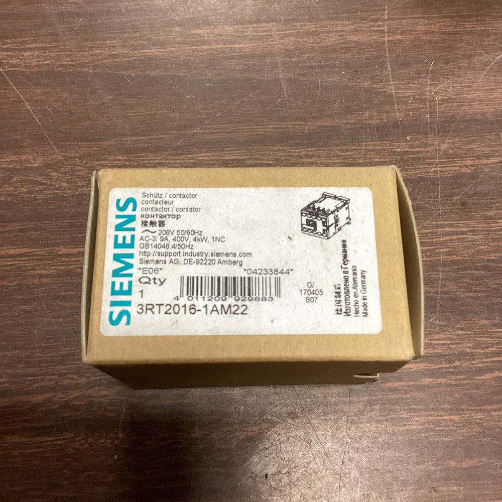 SIEMENS 3RT2016-1AM22 Contactor