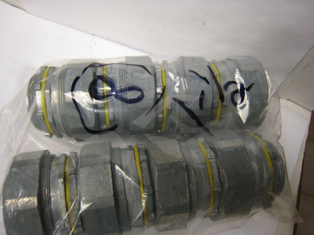 New Lot of 8 Liquid Tight Straight Conduit Fitting Connector 1-1/2"  weigh 5+ LB