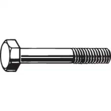 Zoro Select U04006.075.0225 Grade A325, 3/4"-10 Structural Bolt, Plain Steel, 2